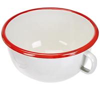 Ibili Bol con ASA Bordeaux 14 CM, Stainless Steel, Blanco/Rojo, 20 x 14 x 14 cm