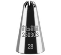 Ibili Boquilla Estrella Cerrada 3 MM, Acero Inoxidable