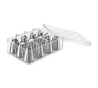 Ibili BOQUILLAS Rusas Standard, Stainless Steel, Plata, 16 x 12 x 6 cm, 12