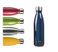 IBILI Botella termo doble pared blue 500 ml, Acero Inoxidable 18/10, Doble pared, Reutilizable