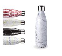 IBILI Botella termo Marble 500 Acero inoxidable 18/10 doble pared reutilizable