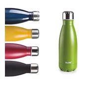 IBILI - Botella termo doble pared musgo 350 ml, Acero Inoxidable 18/10, Doble pared, Reutilizable