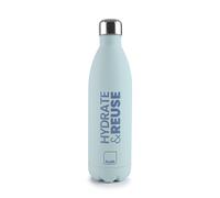 IBILI - Botella Termo para líquidos Classic Hydrate& Reuse 1000 ml, Acero Inoxidable 18/10, Doble pared, Color aleatorio