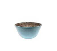IBILI - Bowl de Bamboo Natural Turquesa Mate 25x13 cms para Alimentos Secos - Elegancia y Sostenibilidad en tu Mesa