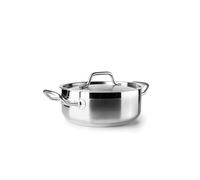 IBILI - Cacerola Con Tapa Inox Ebbe 28 Cm, Acero inoxidable 18/10, Apto para induccion