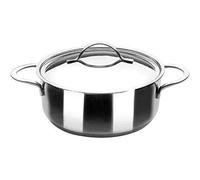 IBILI - Cacerola con Tapa Noah, 26 cms, Acero Inoxidable 18/10, Apta para induccion