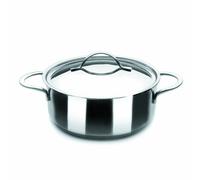 IBILI - Cacerola con tapa noah, 28 cms, Acero inoxidable 18/10, Apta para induccion