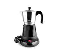 IBILI - Cafetera Express Eléctrica Arábica, 6 tazas, 300 ml, Aluminio, 480 W de potencia