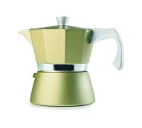 IBILI - Cafetera express Evva Golden, 12 tazas, 600 ml, Aluminio fundido, Apto para inducción
