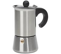 IBILI - Cafetera Express Indubasic, 2 Tazas, 100 ml, Acero Inoxidable, Apto para inducción