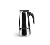 IBILI - Cafetera express Moka, 10 tazas, 460 ml, Acero Inoxidable, Apto para inducción