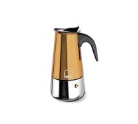 IBILI - Cafetera express Moca Cupra, 2 tazas, 100 ml, Acero Inoxidable, Apto para inducción