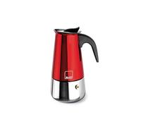 IBILI - Cafetera express Moca Rosso, 4 tazas, 185 ml, Acero Inoxidable, Apto para inducción