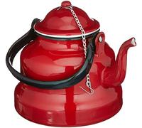 Ibili Cafetera pava, Acero esmaltado, Rojo, 20 cm, 640
