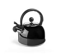 IBILI - Cafetera Silbante Negra, 2,5 litros, Acero inoxidable, Apto para inducción