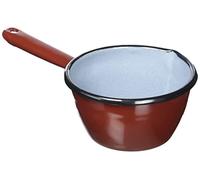 IBILI - Cazo conico con pico marron, 12 cms, Acero esmaltado, Apto para induccion