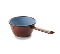 IBILI - Cazo conico con pico marron, 14 cms, Acero esmaltado, Apto para induccion