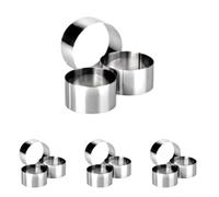 IBILI Clásica - Aro inox, 12x6 centímetros (Paquete de 4)