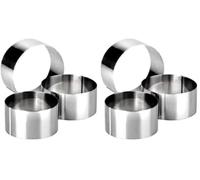 Ibili Clásica - Aro inox, 6x6 centímetros (Paquete de 2)