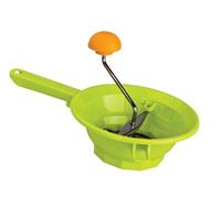 Ibili PASAPURES PLASTICO 1 Disco 20 CMS, Stainless Steel, Verde/Naranja/Plata, 20 cm