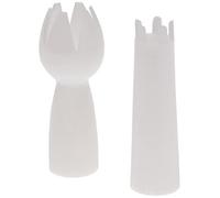 Ibili Set 2 BOQUILLAS (PLASTICO Blanco), Stainless Steel