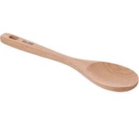 Ibili Cuchara Redonda Madera 25 CM, Stainless Steel, marrón