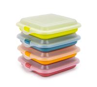 Ibili Deli - Lote De 4 Porta Alimentos Para Sándwichs, Embutidos Y Quesos. Multicolor