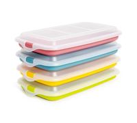 IBILI Deli - Lote de 4 Recipientes Apilables Porta Embutidos y Alimentos. Color Surtido