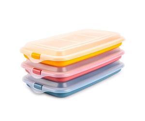 Ibili Deli New - Lote De 3 Recipientes Apilables Porta Embutidos Y Alimentos. Color Surtido