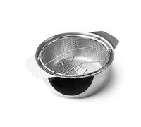 IBILI - Freidora con cestillo y tapa induktion, 20 cms, Acero inoxidable, Apto para induccion