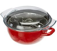 Ibili 961224T - Korinto Freidora con cestillo y tapa de vidrio 24 cm