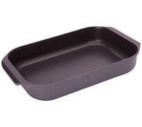 Ibili, Fuente/Bandeja para Horno 2 usos, Rustidera, Plancha. Aluminio Fundido con antiadherente. Apta para todos los fuegos. 40X26cm