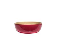 IBILI - Fuente de Bamboo Natural Cereza Brillo 25x8 cms para Alimentos Secos - Elegancia y Sostenibilidad en tu Mesa