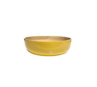 IBILI - Fuente de Bamboo Natural Mostaza Brillo 25x8 cms para Alimentos Secos - Elegancia y Sostenibilidad en tu Mesa