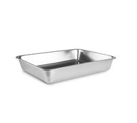 IBILI - Fuente para Horno Rectactangolar Food Buffet, Acero Inoxidable 18/10, 35,20X27X6,10cms