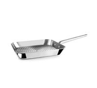 IBILI - Grill Ondulado 5Ply Element 24 Cm, Acero Inoxidable, sin antiadherente, 5 capas, Apto para induccion