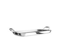 Grill Plancha IBILI Triply Natural 38x25cm Acero Inoxidable Inducción Sin Antiadherente