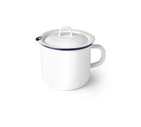 IBILI - Hervidor de Leche 1,75 litros Acero Esmaltado Vitrificado Estilo Vintage Artesanal