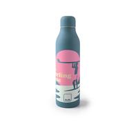 Ibili Botella termo Surf Sunset – 500 ml, acero inoxidable 18/10, doble pared, reutilizable