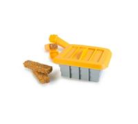 Ibili Kit para barritas energéticas Melocotón Acero inoxidable Gris/Naranja 15 x 7 x 7 cm