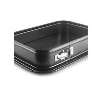 IBILI - Molde Desmontable Rectangular con Base Extra Moka 35X24 cms, Chapa de Acero con Antiadherente PFAS free