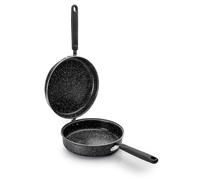 IBILI - Sarten tortilla patatas natura, 24 cms, Aluminio, Antiadherente estilo piedra, Apto para induccion