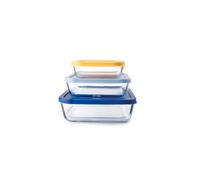 Conjunto de 3 tuppers cuadrados