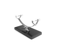 IBILI - Jamonero Basculante Iberia, Acero Inoxidable + Madera de Pino, 50 x 18 x 20,5 cms