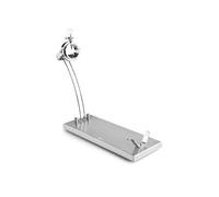 IBILI - Jamonero Plegable + Giratorio Corte Gourmet, Acero Inoxidable, 49 x 16 cms