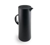 IBILI - Jarra Termo con Interior de Cristal, Doble pared, 1 litro, Negro, Libre de BPA