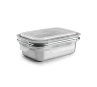 Ibili Keepklin - Recipiente Rectangular De 0.6l En Acero Inoxidable Apto Microondas