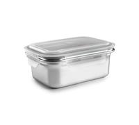Ibili Keepklin - Recipiente Rectangular De 0.8l En Acero Inoxidable Apto Microondas