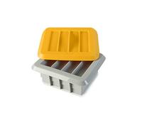 Ibili Kit para BARRITAS ENERGETICAS Melocoton, Stainless Steel, Gris/Naranja, 15 x 7 x 7 cm