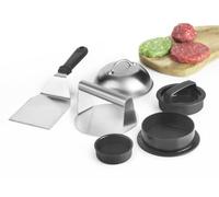 IBILI - Kit para Hamburguesa y Smash Burger, Acero Inoxidable y Plástico